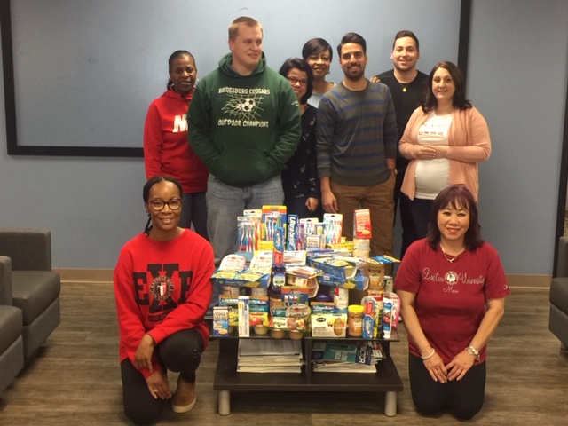 Mercerville office food drive participants