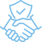 Blue Handshake Icon - Group 904