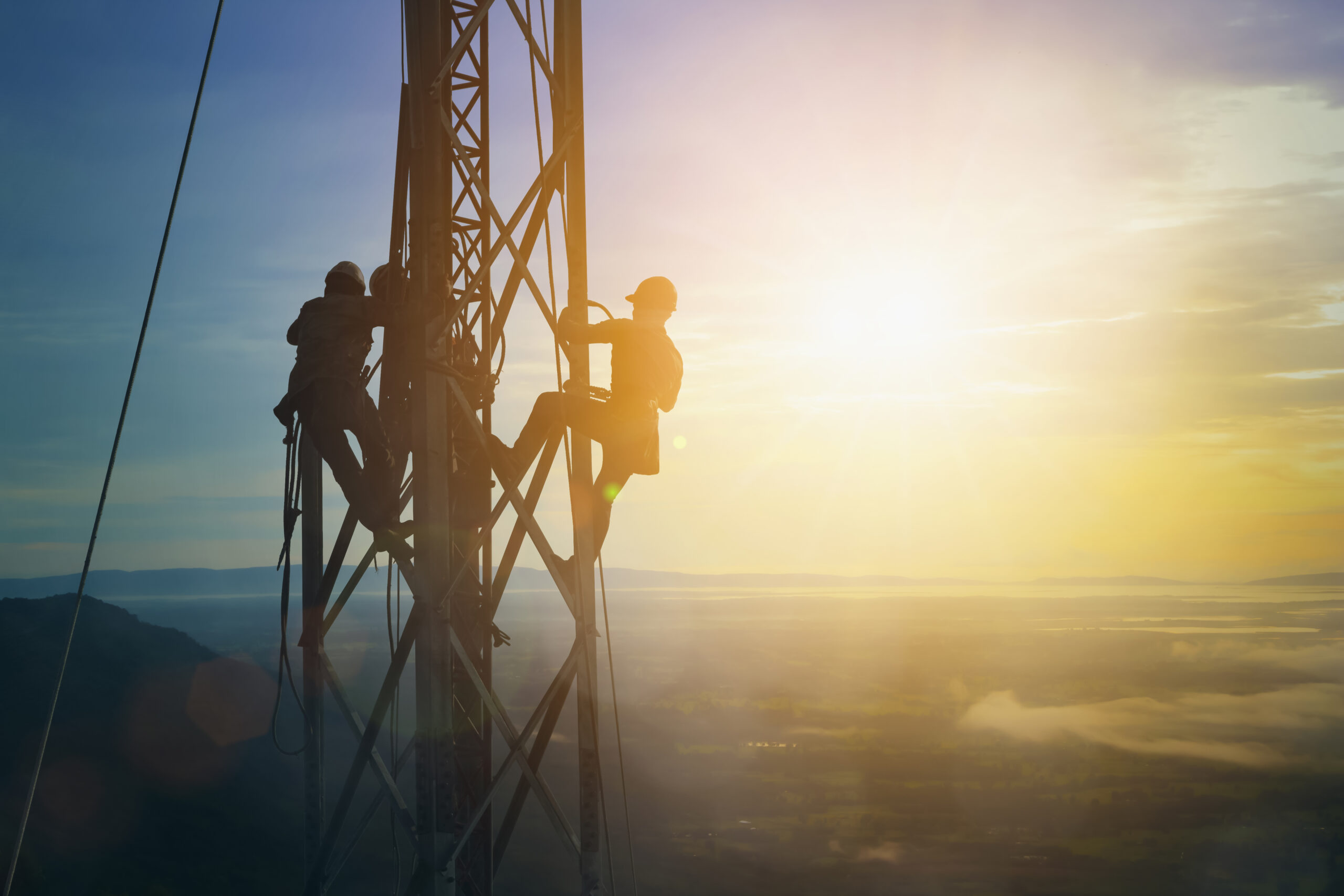 Telecom - Electrician Silhouettes 