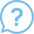 Question - BLue Icon Transparent Background